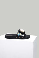 Pearl Embroidered Women's Slippers | Derimod