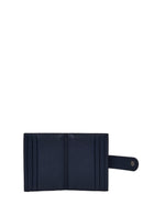 Men's Navy Blue Leather Card Holder | Derimod