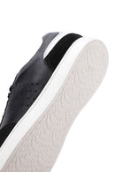 Men's Black Leather Sneaker | Derimod