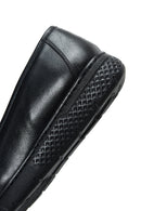Kadın Siyah Kalın Tabanlı Deri Konfor Loafer | Derimod