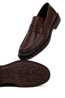 Erkek Kahverengi Deri Klasik Loafer | Derimod