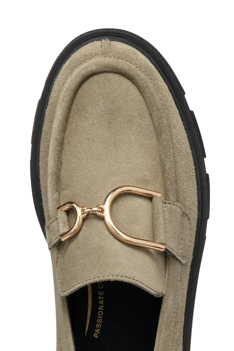 Geox Women's Mink Wild Buckle Detailed Suede Leather Masculine Loafer