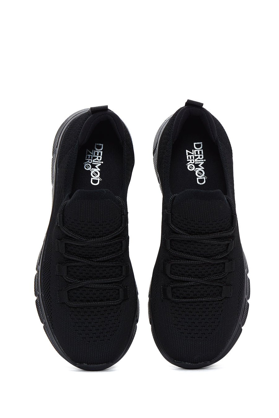 Women's Black Fabric Sneaker