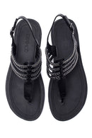 Women's Black Flip Flops Sandals | Derimod