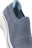 Derimod Zero Women's Blue Thick-Soled Fabric Sneakers | Derimod