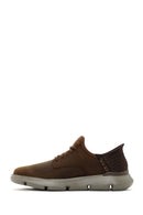 Skechers Men's Brown Garza Gervin Leather Sneaker | Derimod