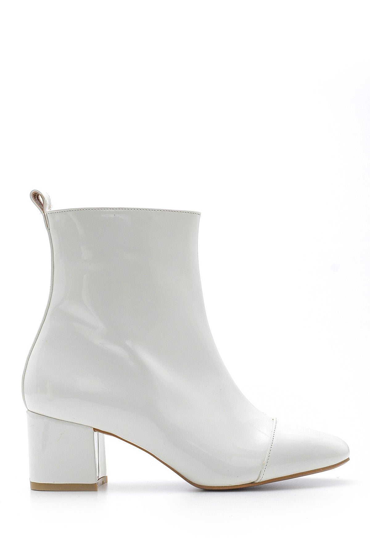 Women's Heeled Patent Leather Boots 19WFD141416 | Derimod