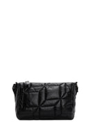 Women's Black Quilted Crossbody Bag | Derimod