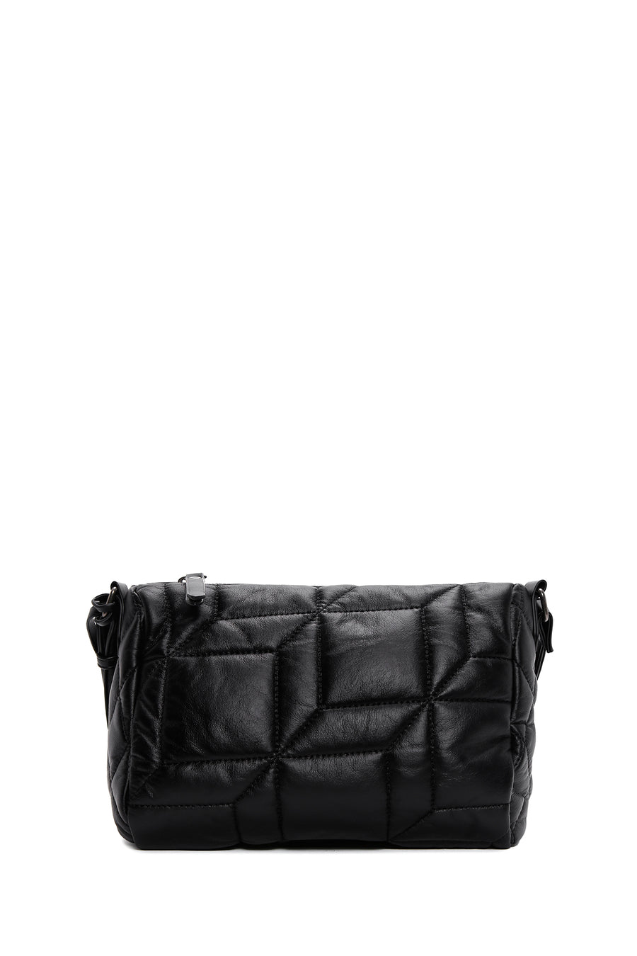 Women's Black Quilted Crossbody Bag