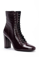 Women's Heeled Patent Leather Boots | Derimod
