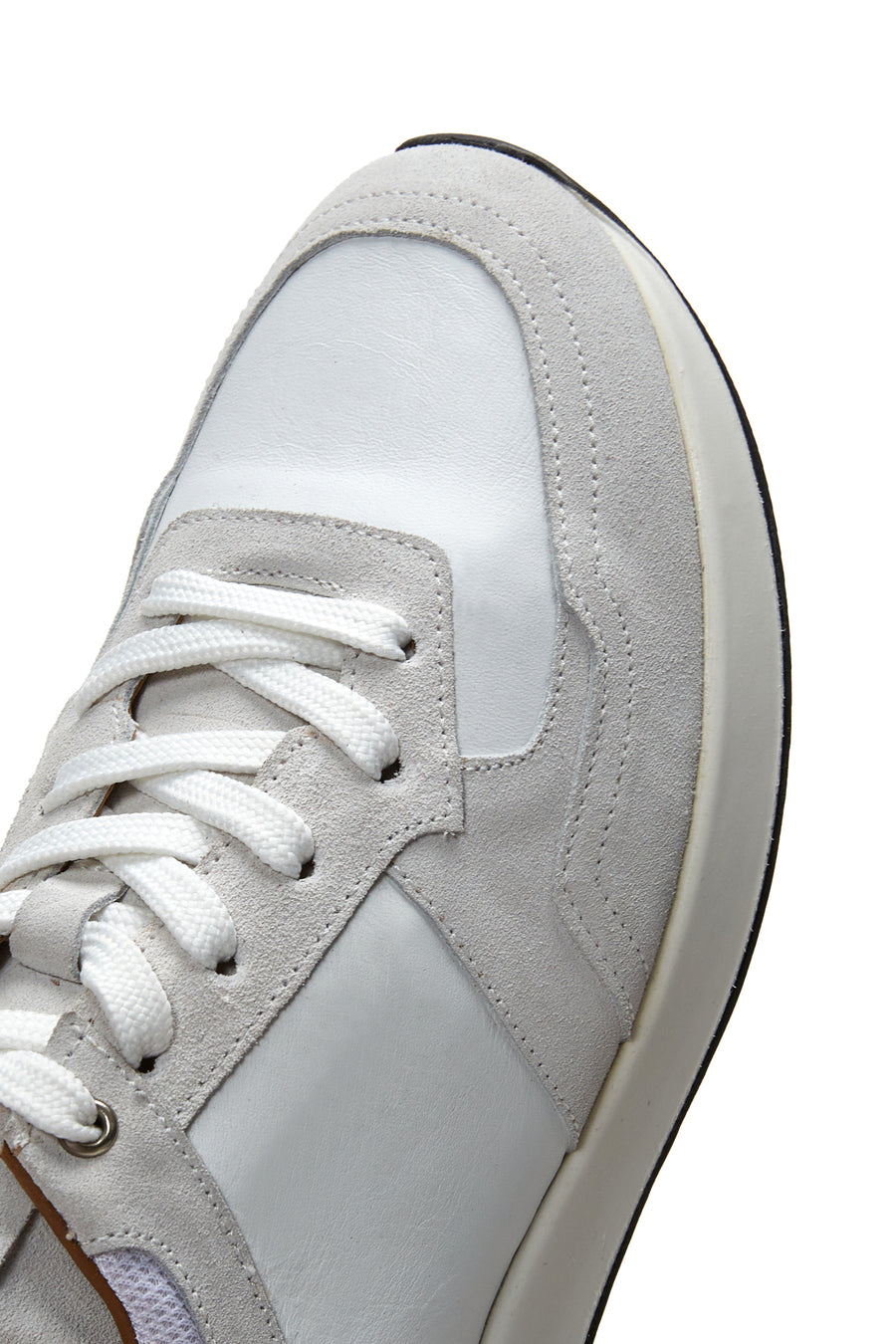 Erkek Gri Süet Deri Sneaker