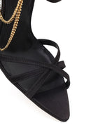 Woman Black Ankle-Strap Buckled High Thin-Heel Sandal | Derimod