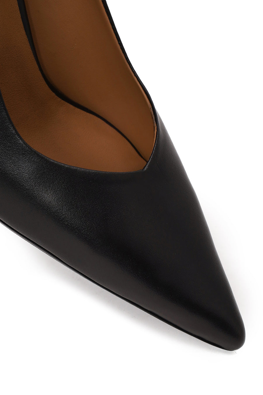 Kadın Siyah İnce Topuklu Deri Stiletto
