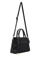 Women's Black Long Strapped Patterned Shoulder Bag | Derimod