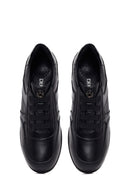 Woman Black Leather Comfort Shoes | Derimod