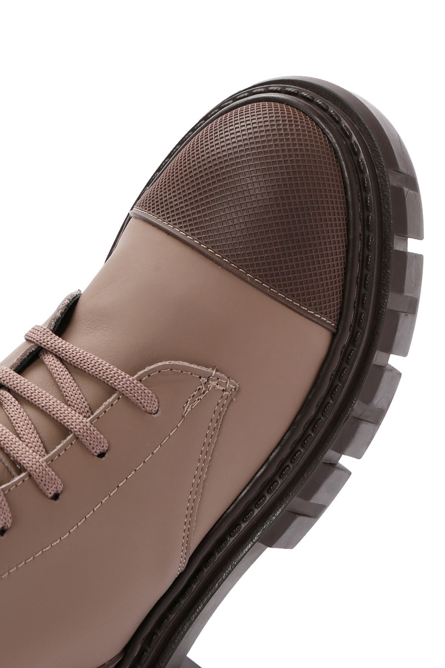 Women's Mink Leather Zippered Boots