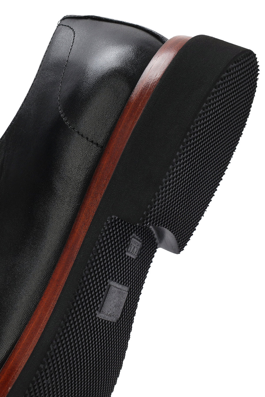 Male Black Lace-up Leather Casual Shoes