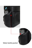 D-Pack Unisex Black Leather Backpack | Derimod