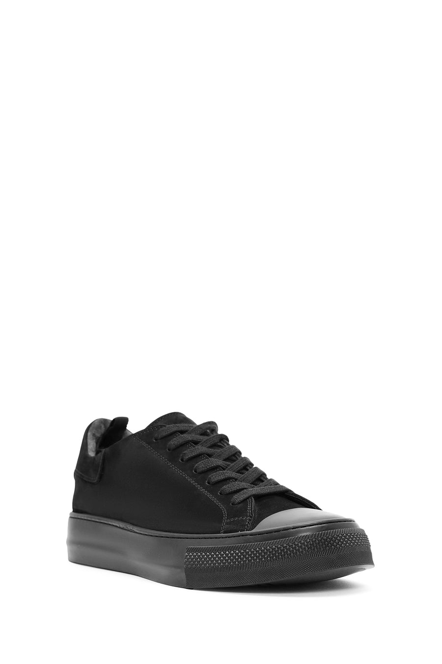 
Men's Black Lace-Up Suede Leather Sneaker
