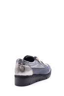 Women's Zipper Detailed Leather Sports Shoes | Derimod
