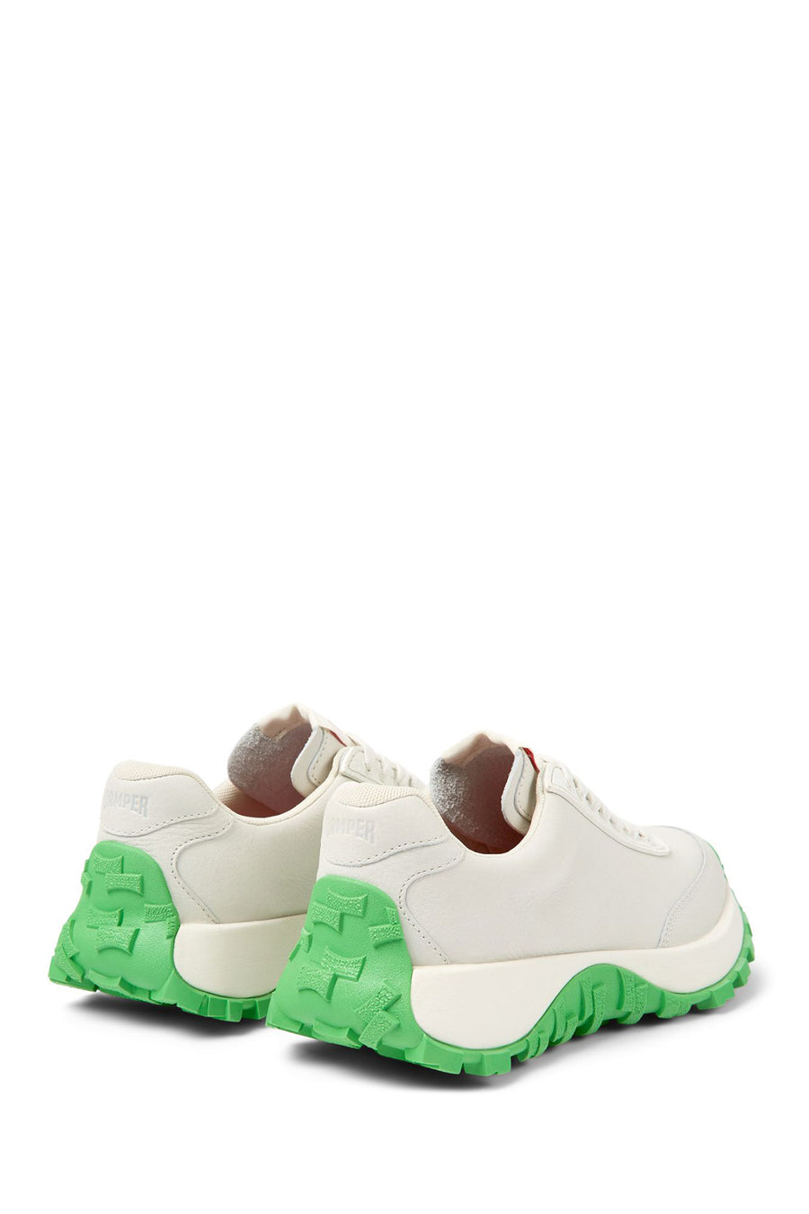 Camper Women's White Drift Trail Vibram Laced Leather Sneaker
