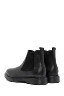 Derimod Fly Male Black Thick-Soled Leather Chelsea Boots | Derimod