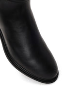 Woman Black Zip Closure Buckle Detailed Boots | Derimod
