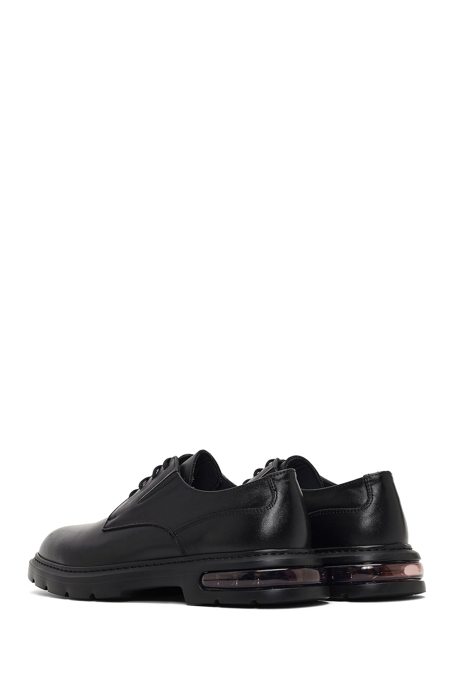 Men's Black Lace-up Leather Casual Shoes