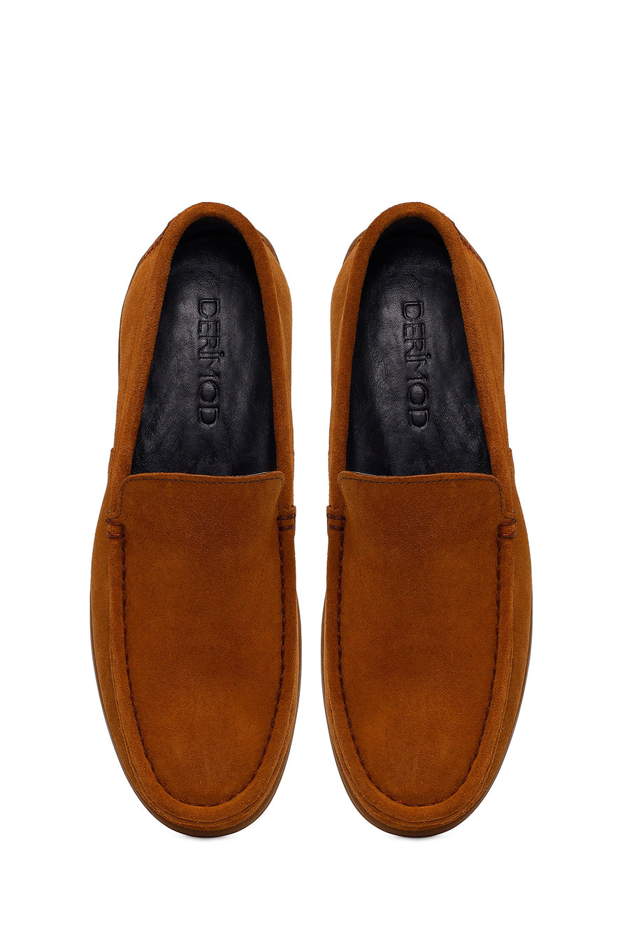 Erkek Taba Süet Deri Casual Loafer