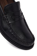 Erkek Siyah Deri Casual Loafer | Derimod