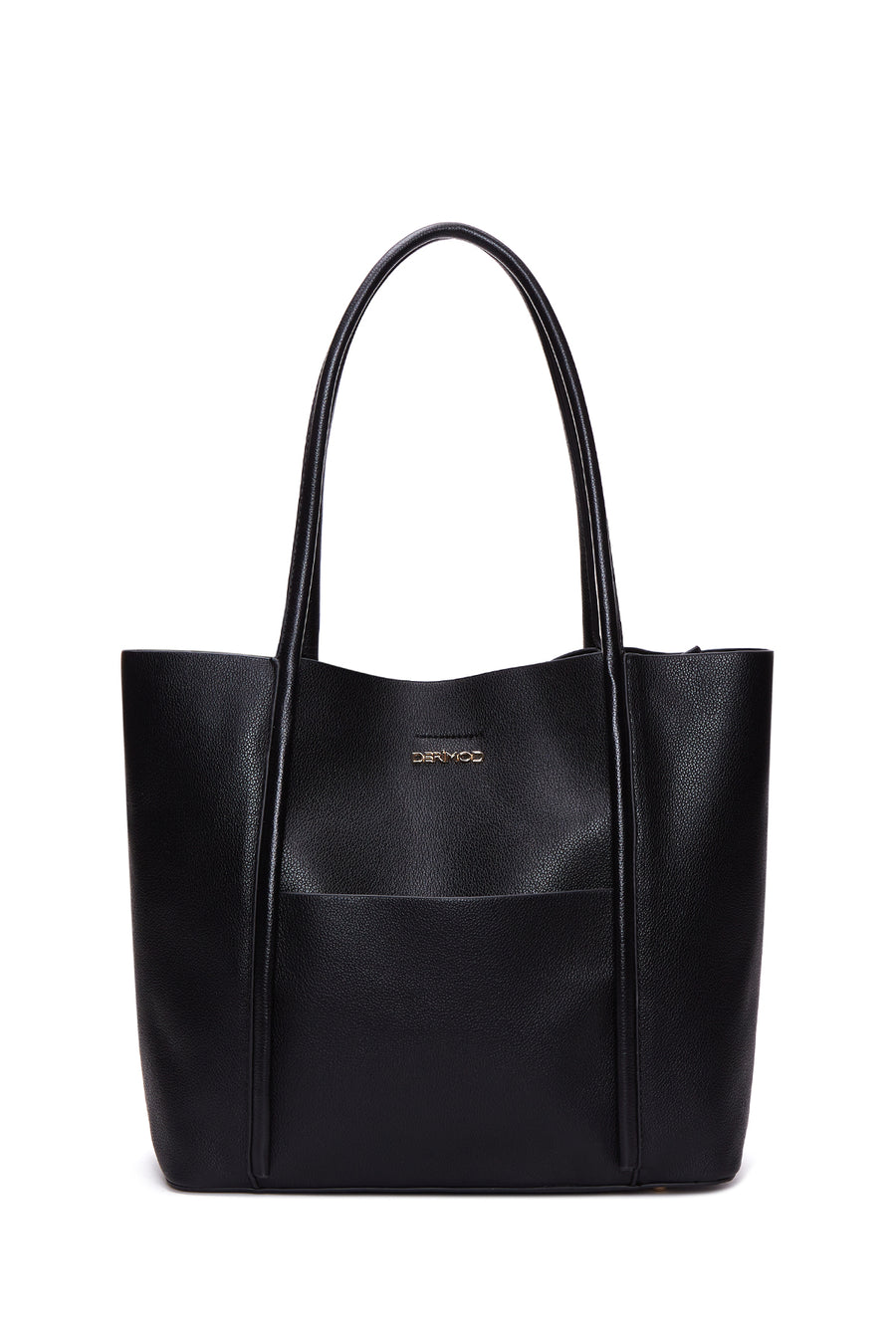 Woman Black Long Strappy Shoulder Bag
