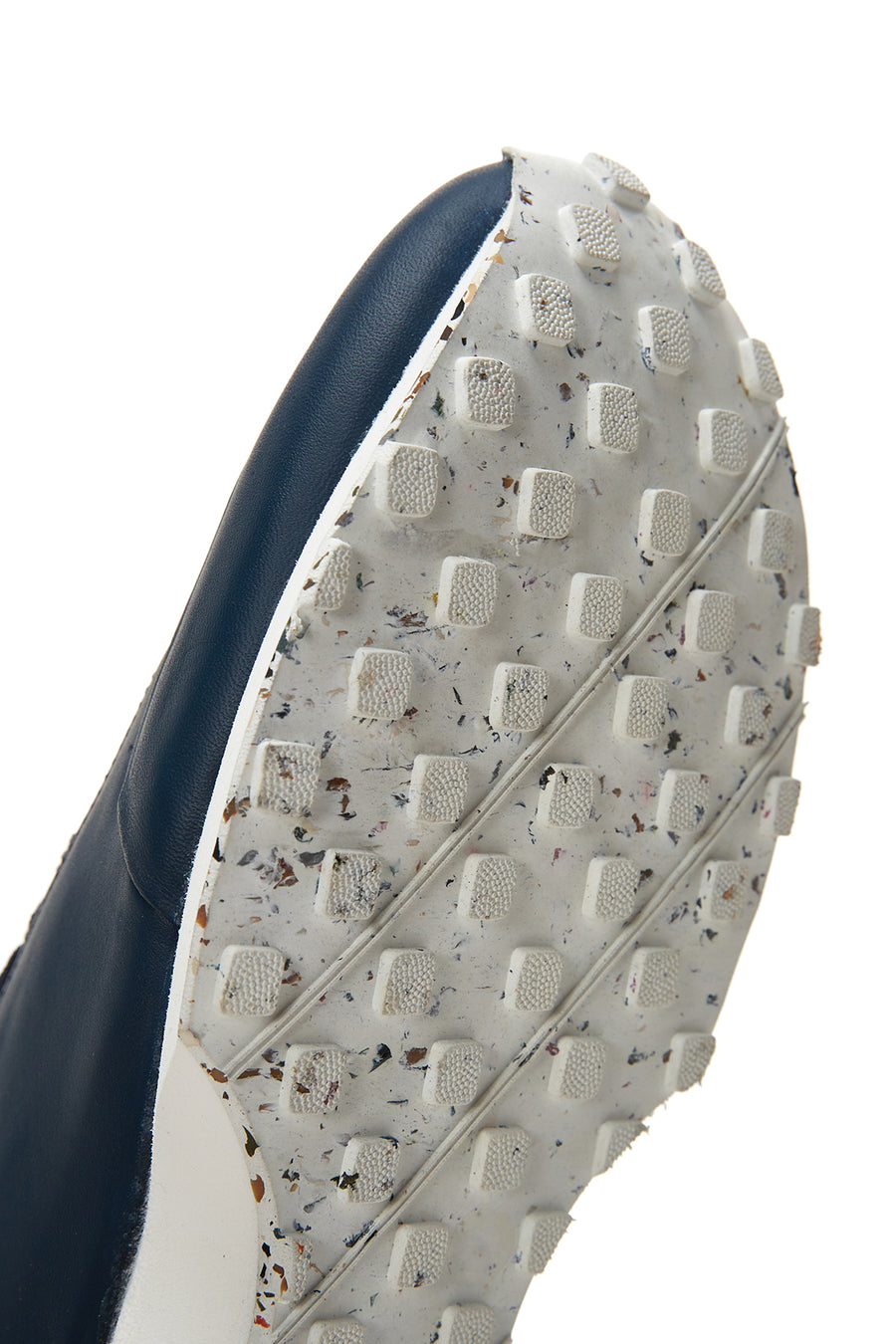 Erkek Lacivert Deri Sneaker