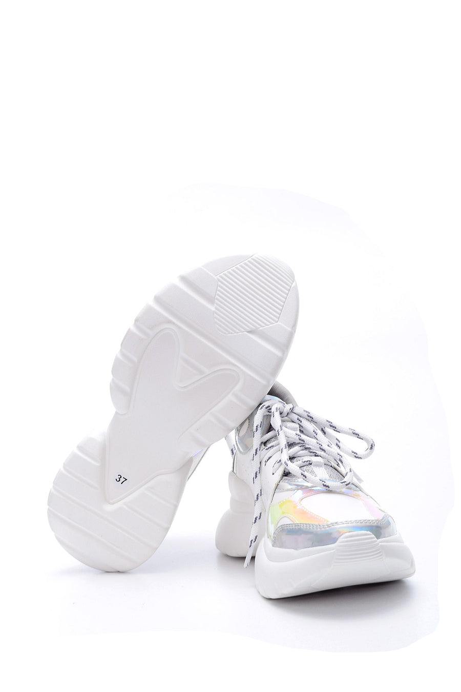 Women's Silver Detailed Sneaker