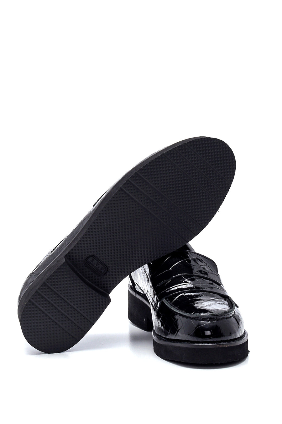 Women's Leather Crocodile Loafer