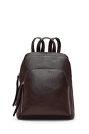 Women's Brown Leather Backpack | Derimod