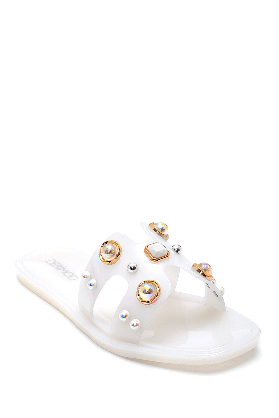Women's Stone Detailed Casual Slippers