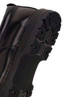 Male Black Lace-Up Thick-Soled Leather Casual Shoes | Derimod