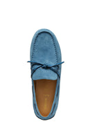 Geox Men's Blue U Spherica Ec16 B - Suede Suede Leather Casual Loafer | Derimod