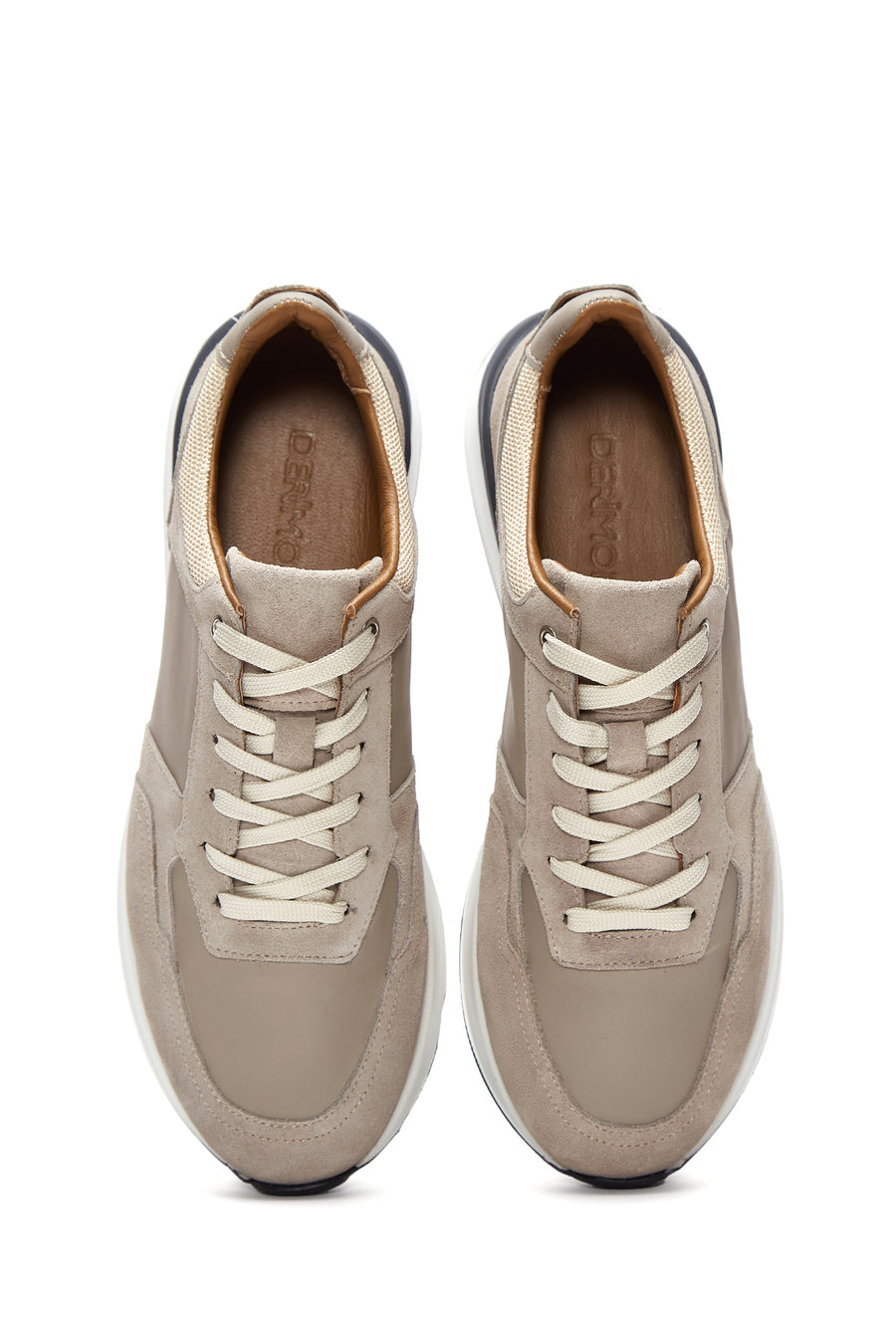 Men's Beige Suede Leather Sneaker