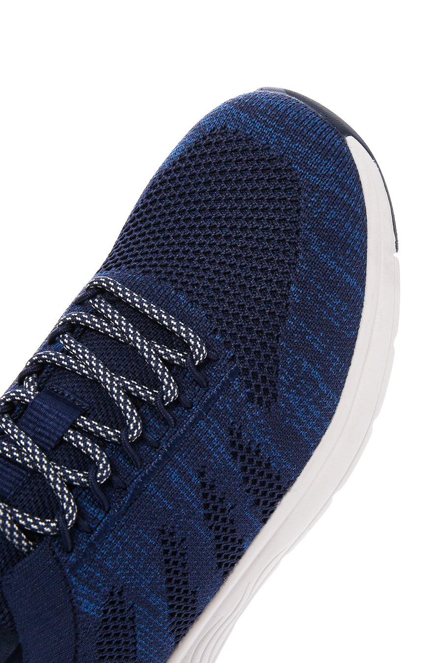 Derimod Zero Men's Navy Blue Lace-Up Thick Soled Fabric Sneaker