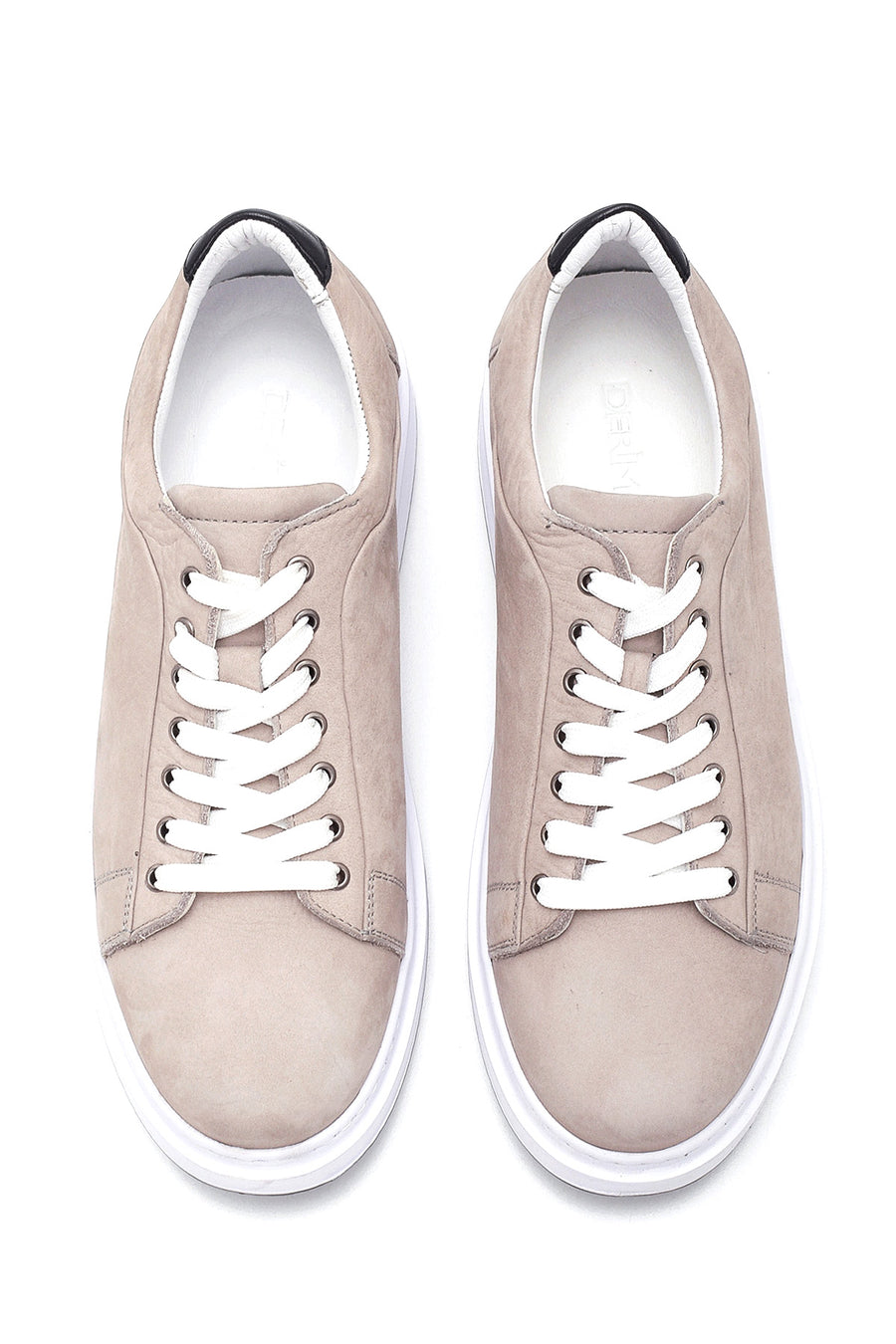 Erkek Gri Nubuk Deri Sneaker