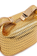 Woman Gold Long-Strap Knitted Shoulder Bag | Derimod