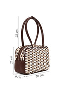 Woman Multicolored Braided Shoulder Bag | Derimod