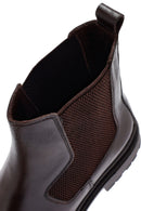 Male Brown Leather Chelsea Boots | Derimod
