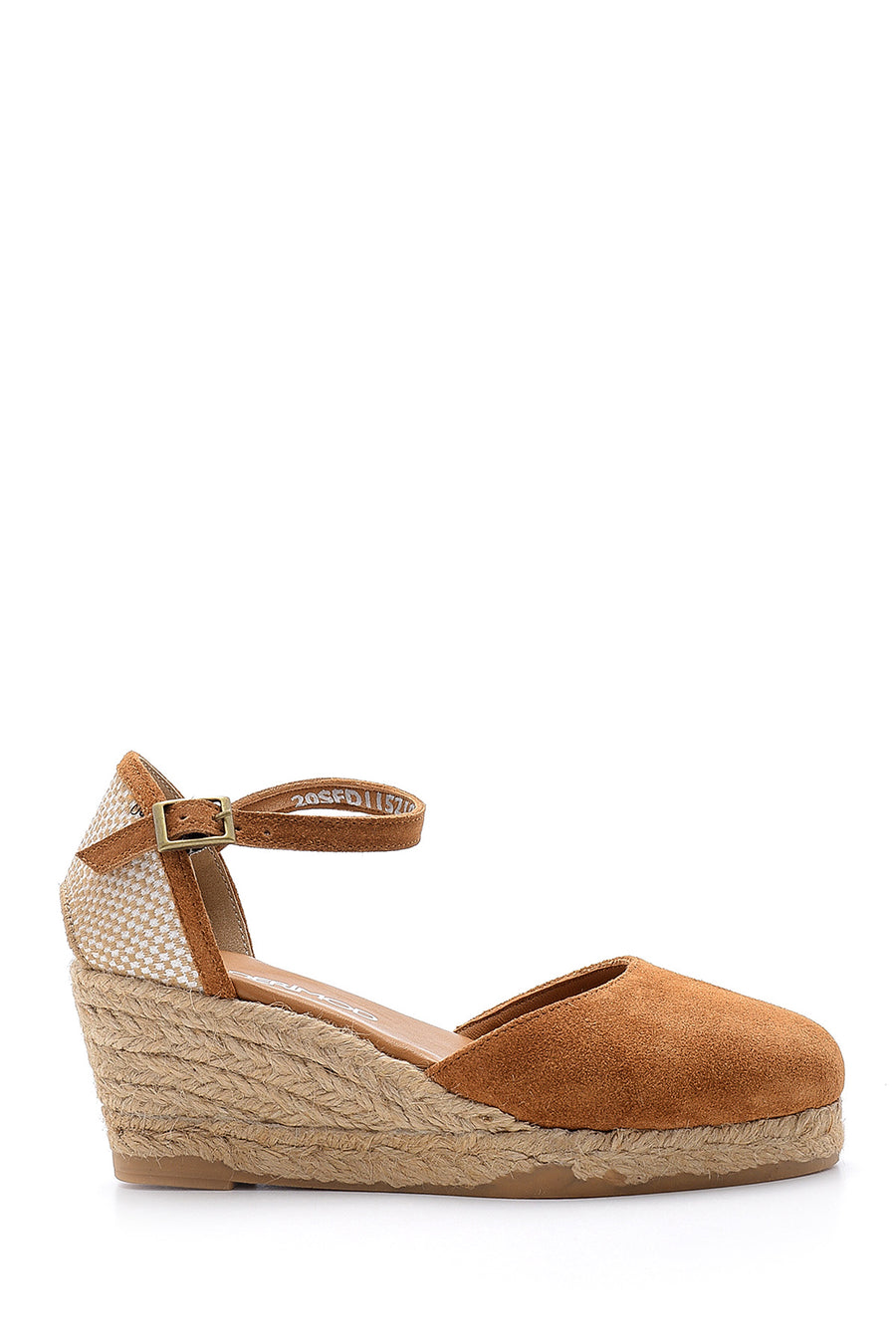 Kadın Süet Dolgu Topuklu Espadril 20SFD115210 | Derimod