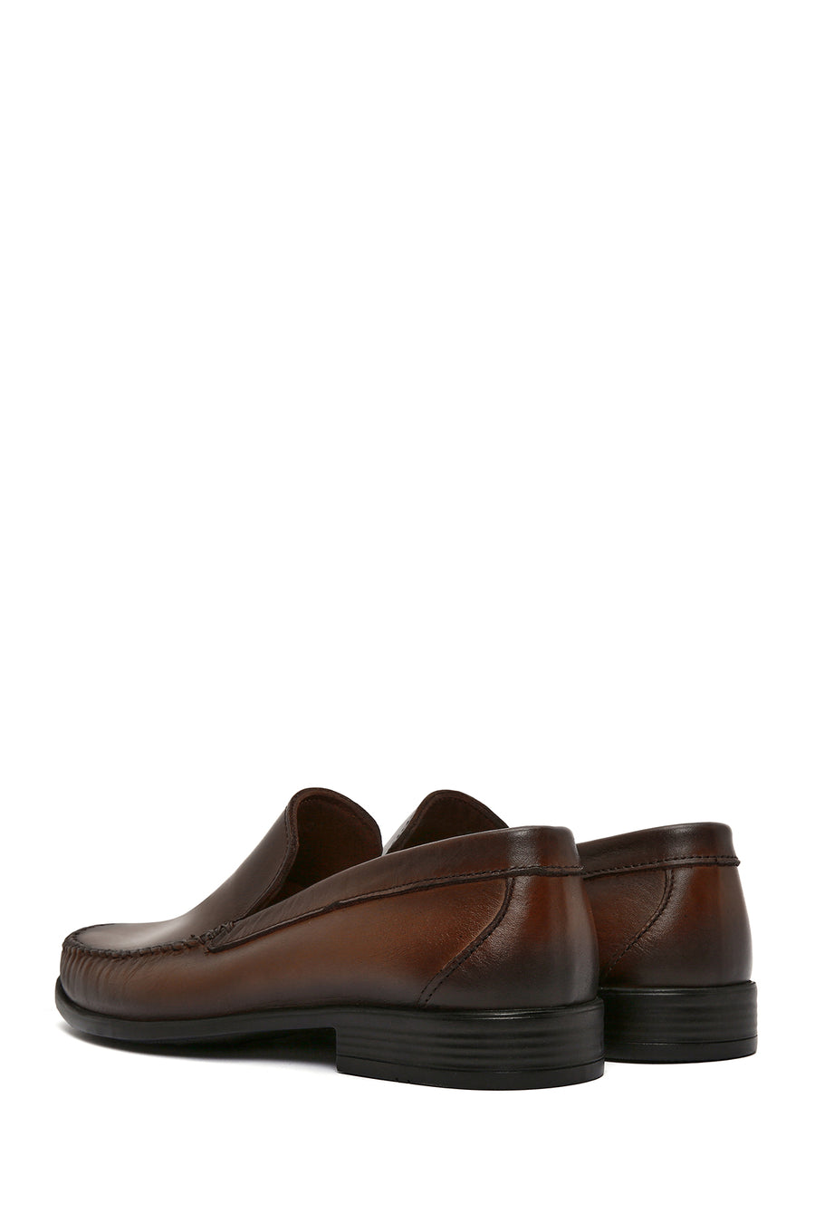 Erkek Kahverengi Deri Casual Loafer