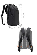 D-Pack Unisex Gray Technological Fabric Hardcase Backpack | Derimod