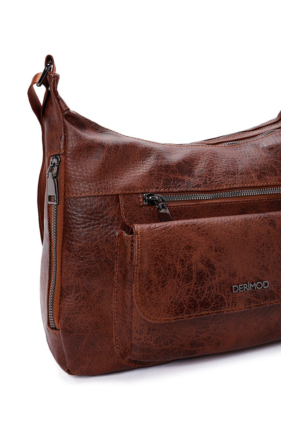 Women's Tan Long Strap Crossbody Bag