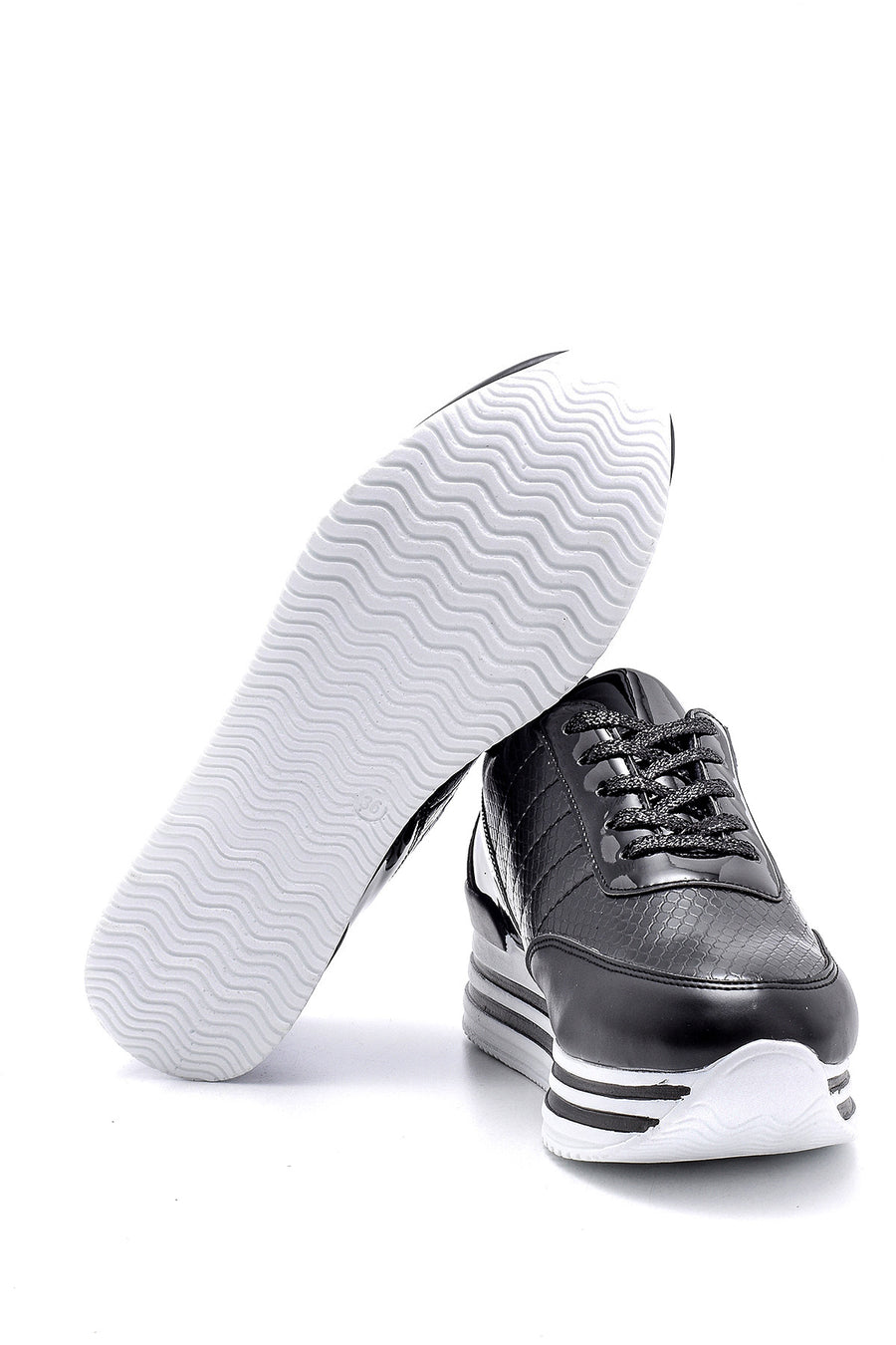 Women's Snakeskin Detailed Sneaker