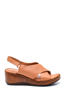Women's Comfort Wedge Heel Leather Sandals | Derimod